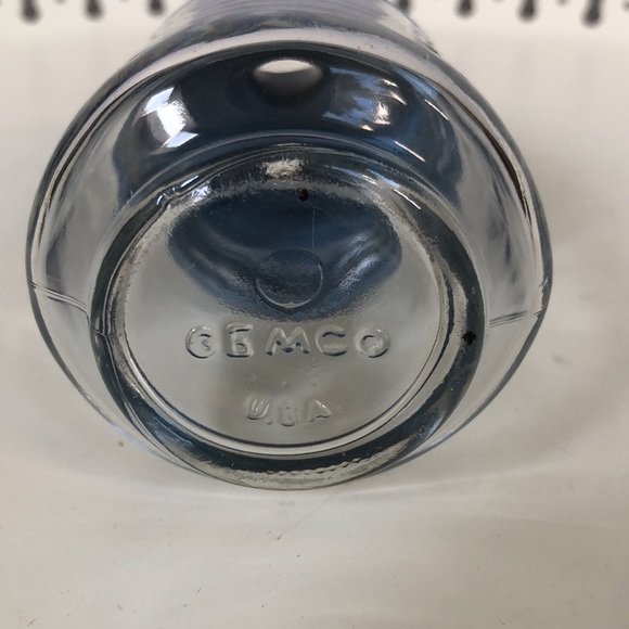 Sweet vintage Gemco sugar dispenser glass with a blue hard plastic screw-on top - Picture 3 of 6